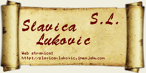 Slavica Luković vizit kartica